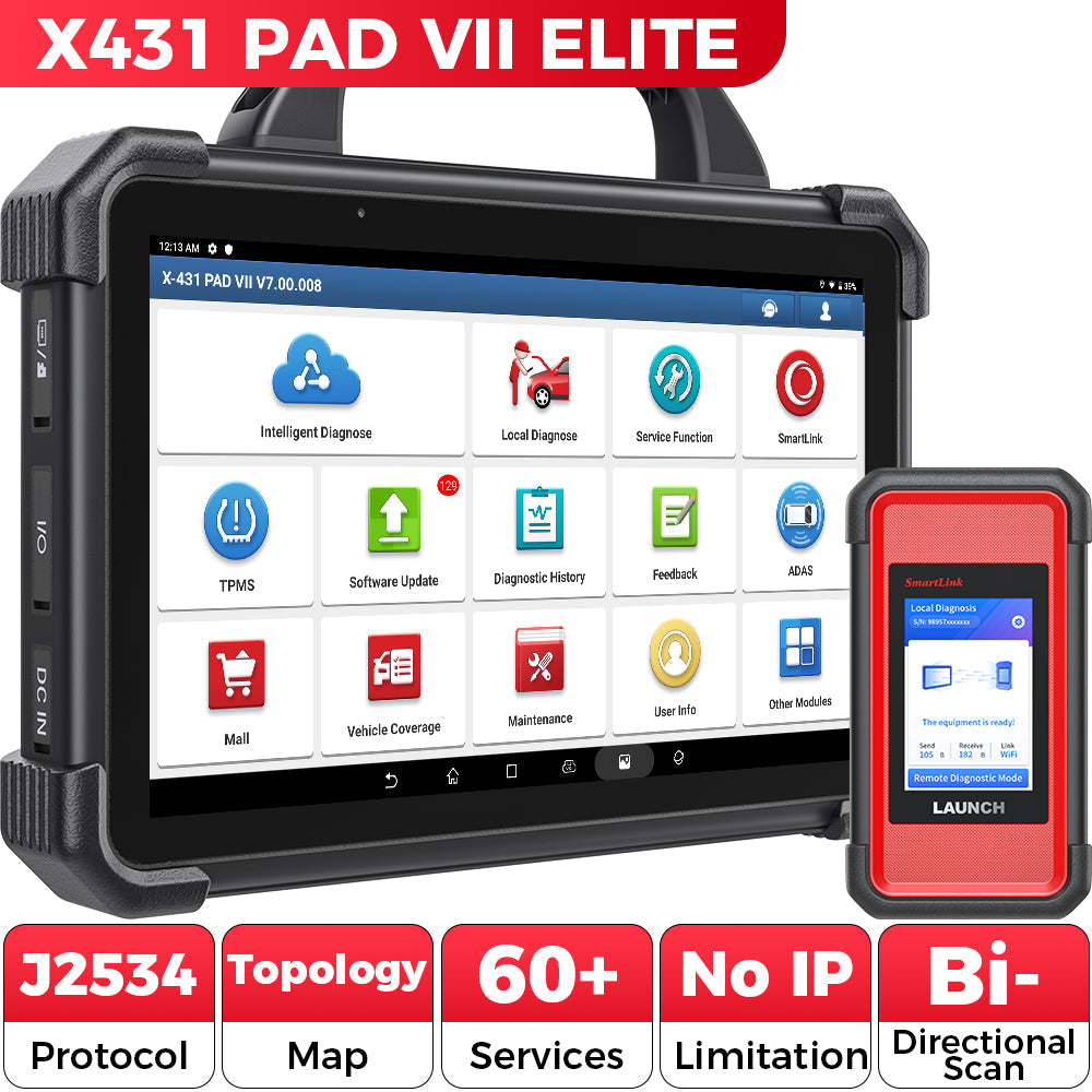 LAUNCH X431 PAD VII Elite ECU Programming Scanner with SmartLink C