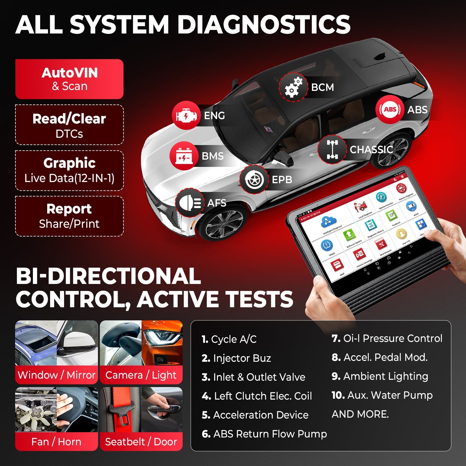 Launch X431 V+ 5.0 PRO3 Bidirectional OBD2 Diagnostic Scanner Secondary image