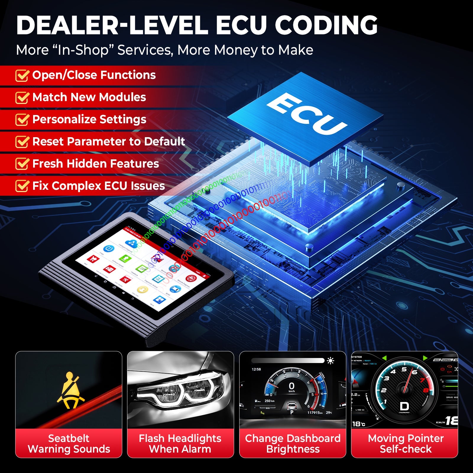 Launch X431 V+ 5.0 PRO3 Bidirectional OBD2 Diagnostic Scanner