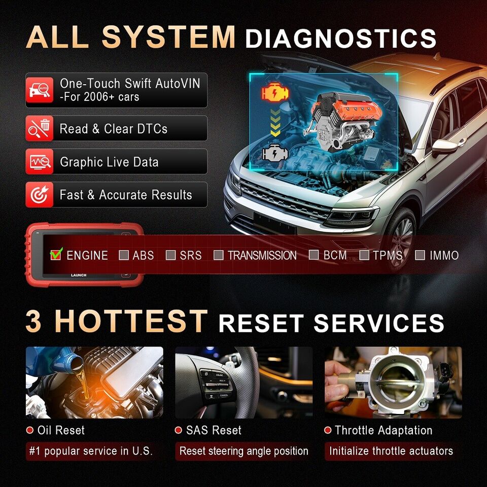 LAUNCH X431 CRP123X Plus Car OBD2 Scanner