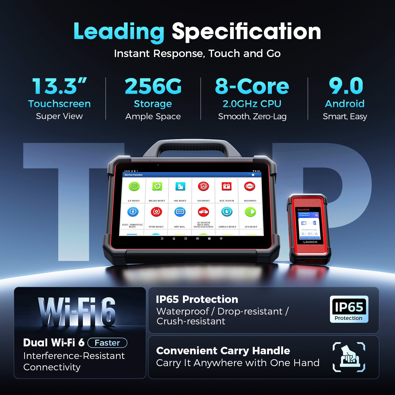 LAUNCH X431 PAD VII Elite ECU Programming Scanner with SmartLink C
